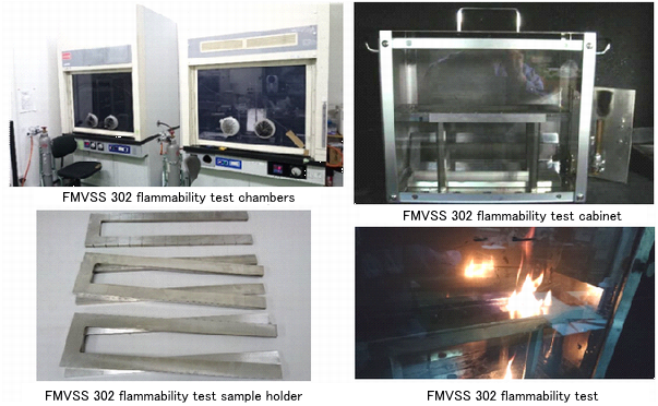 FMVSS 302 Flammability Test for Motor
                        Vehicle Interiors