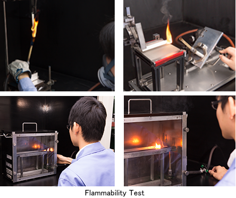 Photos of Flammability Test 