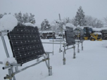 太陽電池モジュールの堆雪荷重実証実験