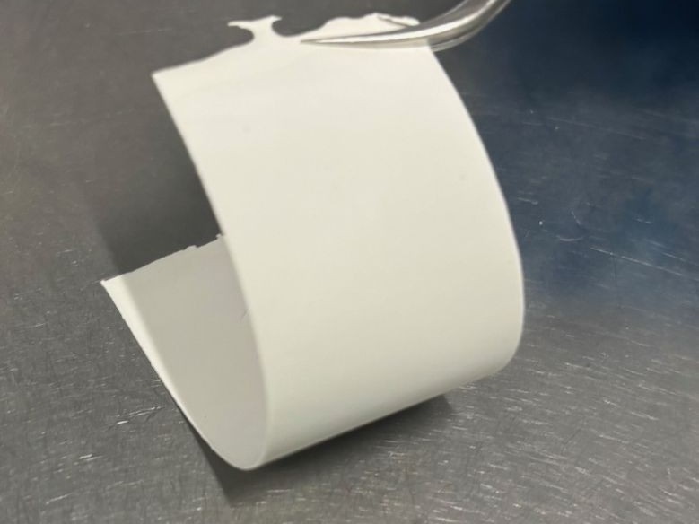 成膜した固体電解質シート(実例)